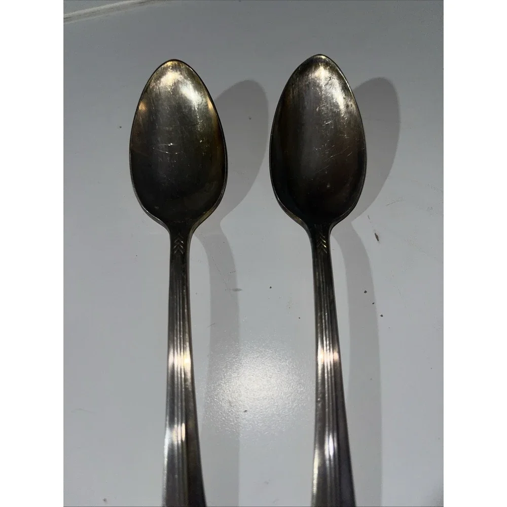 2 Teaspoon‎ Tea Spoon Allure Wm Rogers 1939 International Silver Silverplate
